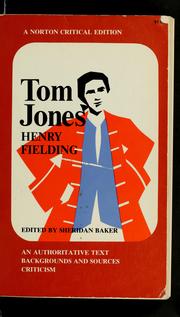 Cover of: Tom Jones by Henry Fielding, Henry Fielding