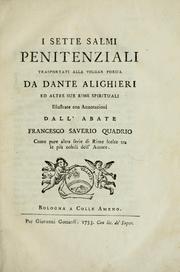 Cover of: I Sette salmi penitenziali