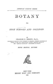 Cover of: Botany for high schools and colleges.