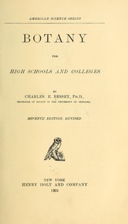 Cover of: Botany for high schools and colleges