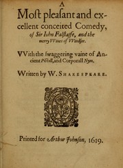 The Merry Wives of Windsor by William Shakespeare