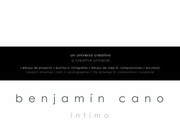 Benjamn Cano Ntimo A Creative Universe by Edited By Loft Publications Loft