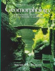 Geomorphology by Arthur L. Bloom