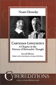 Cartesian linguistics by Noam Chomsky