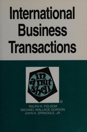 Cover of: International business transactions in a nutshell