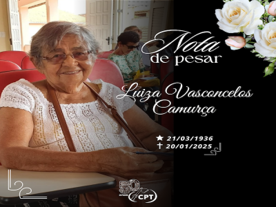 Nota de Pesar -  Luiza Vasconcelos Camurça