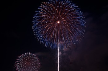 ホワイトバランス蛍光灯の花火