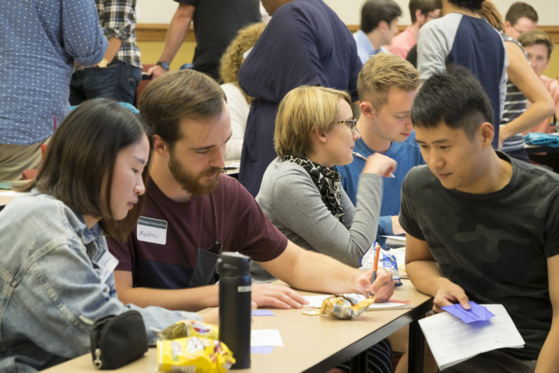 GradStudents Discussing in Workshop