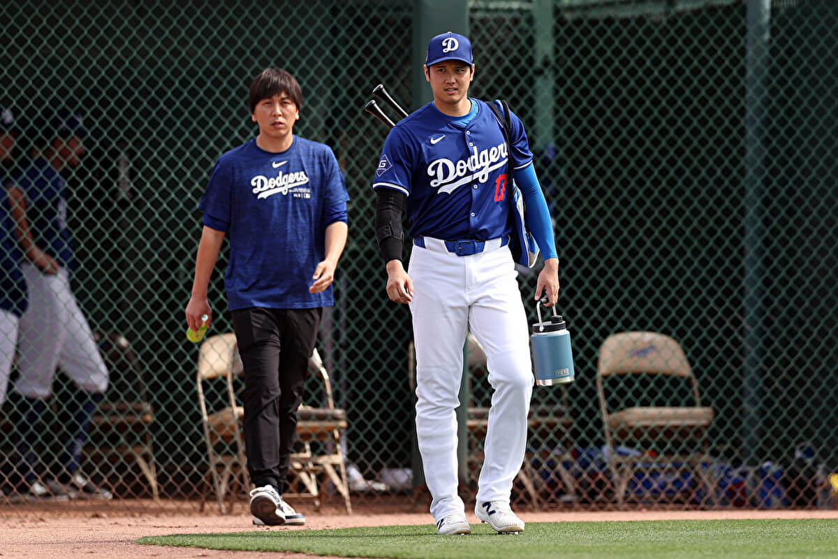 大谷翔平と水谷一平氏の画像