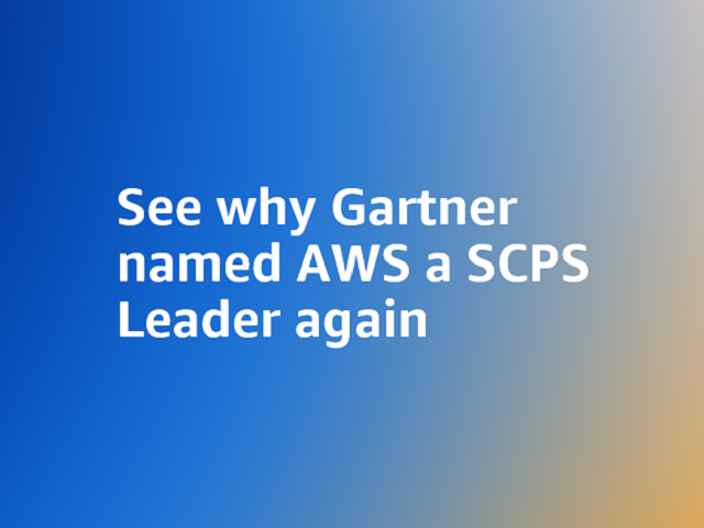 تعرّف لماذا وقع اختيار Gartner على AWS لتكون ضمن قادة SCPS من جديد