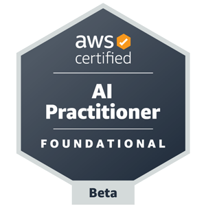 Huy hiệu AWS Certified AI Practitioner beta