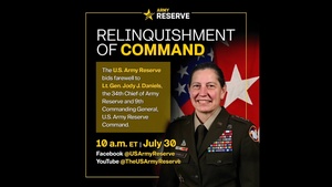 U.S. Army Reserve Relinquishment of Command Ceremony