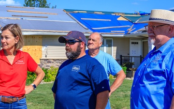 Governor and FEMA Officials Attend Disaster Recovery Meeting in Greenfield