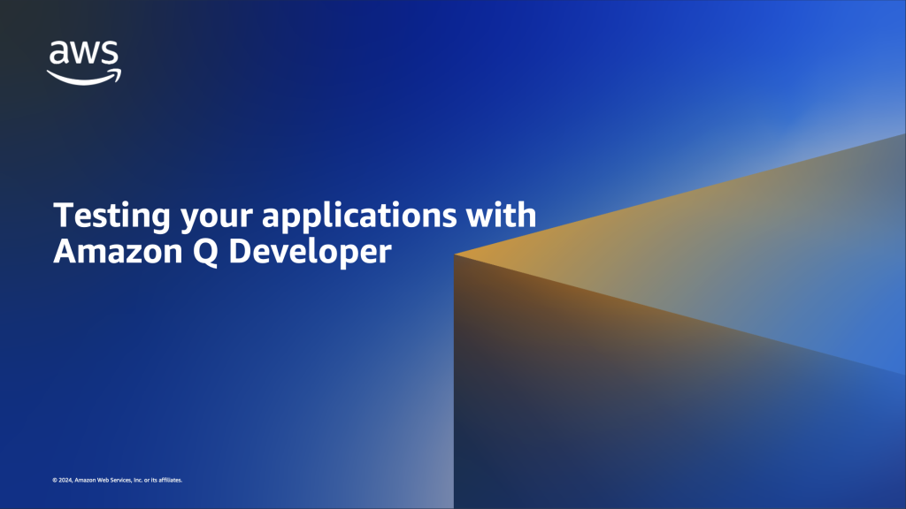 Testing your applications with Amazon Q Developer