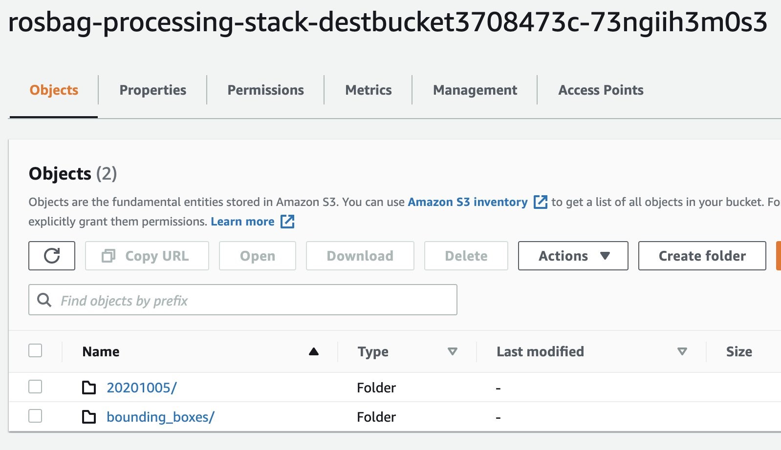 Figure 11 - Output S3 buckets