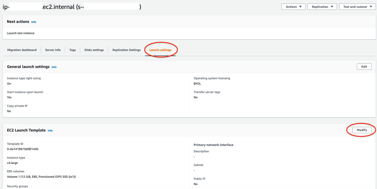 Figure 4. Modifying EC2 Launch Template