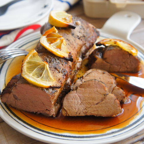 豚ヒレ肉の茶焼き