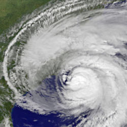 Hurricane Irene, satellite view, NASA