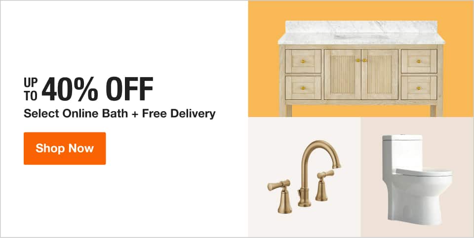 UP TO 40% OFF Select Bath + Free Delivery