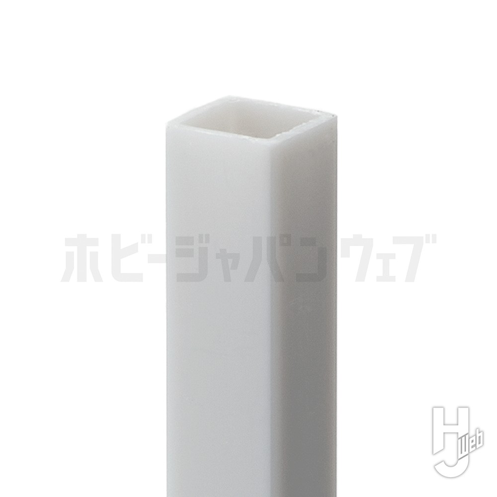 プラ＝材料【グレー】正方形パイプ（4mm）