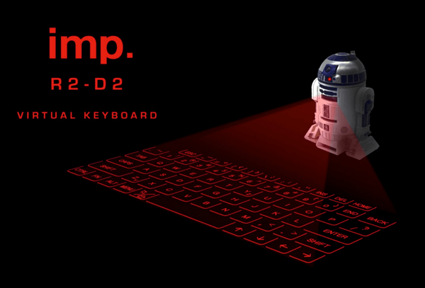 これは未来だ！打つだけでも楽しいR2-D2のバーチャルキーボード - IMP-101