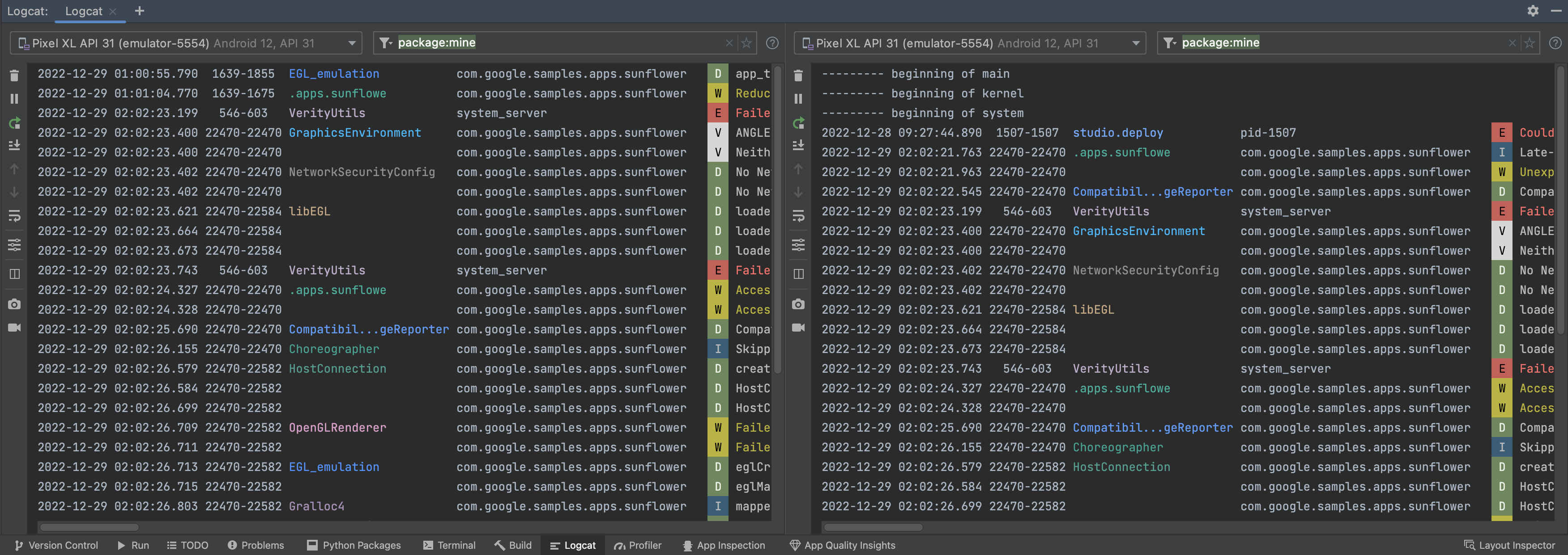 Multiple Logcat windows