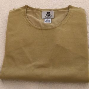 NWT silk blend short sleeve knit top