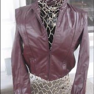 Vintage unisex Bermans leather bomber jacket