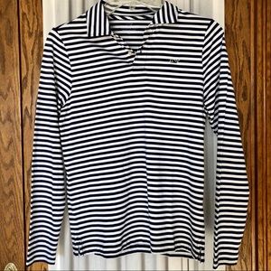 Vineyard Vines Navy/White long sleeves polo