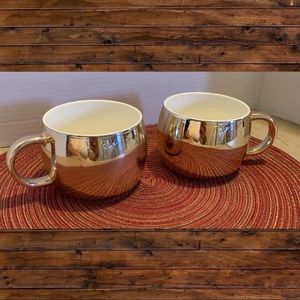 STARBUCKS Gold mirrored Finish Coffee Cups