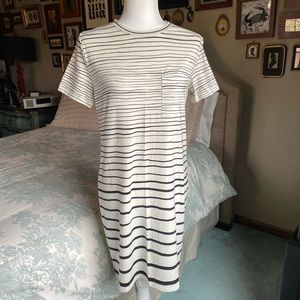 NWT Theory Striped T-Shirt Dress