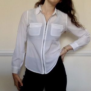 🔥BOGO FREE- Unique zip front collared blouse