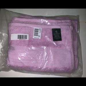 Ralph Lauren Cotton Bath Mat Aster Pink 22x36” New