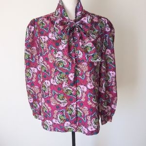 Vintage paisley blouse