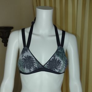 DESIGNER PALM BIKINI TOP S