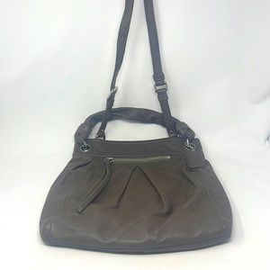 Coach Parker Large Convertible Crossbody Hobo Chocolate Brown Leather Women Bag