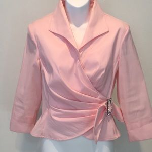 Barbie Pink!  Fancy Taffeta like Blouse!