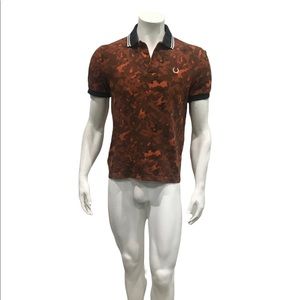 Fred Perry Mens Paisley Polo Shirt