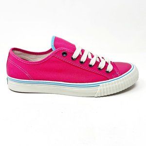 PF Flyers Center Lo Riess Raspberry Pink White Mens Casual Sneakers PM11CL2C