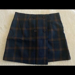 Plaid shorts skirt