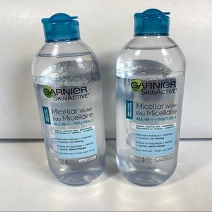 Garnier Skin Active Makeup Remover Cleansing Water For Waterproof 400mL/ 2 Count