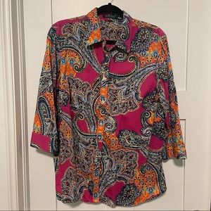 Dopamine dressing! Prints galore! Bright colors! Colorful blouse! Plus size!