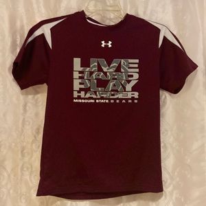 Under Armour Missouri State Bears Live Hard Play Hard Shirt Size YMD 🔥