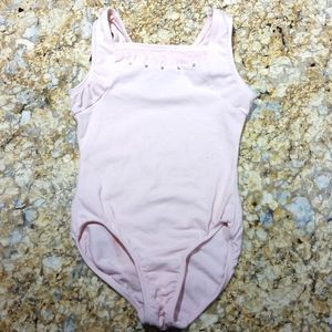 Danskin Leotard Freestyle Ballet Dance Blush Pink Size 4/5