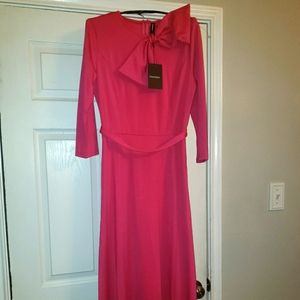 KOANDAILY SZ SMALL HOT PINK FUCHSIA 💗 LONG TALL DRESS BOW