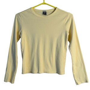 GAP Girls Yellow Long Sleeves T-Shirt XL