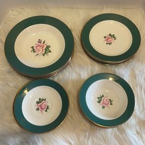 HOMER LAUGHLIN SET 16 PLATES * VINTAGE *