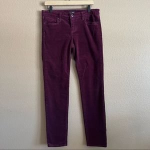 Edyson Skinny Corduroy Wine Color Pants Size 30