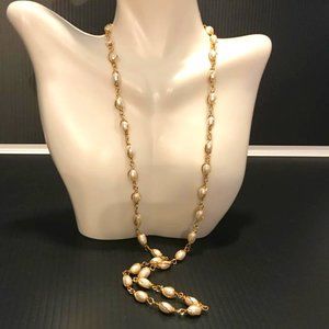 Napier Gold-Tone & Faux Pearl Necklace