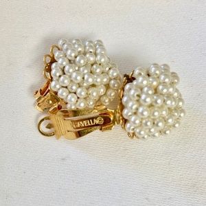 Pearl Cluster Retro Earrings "Marvella"